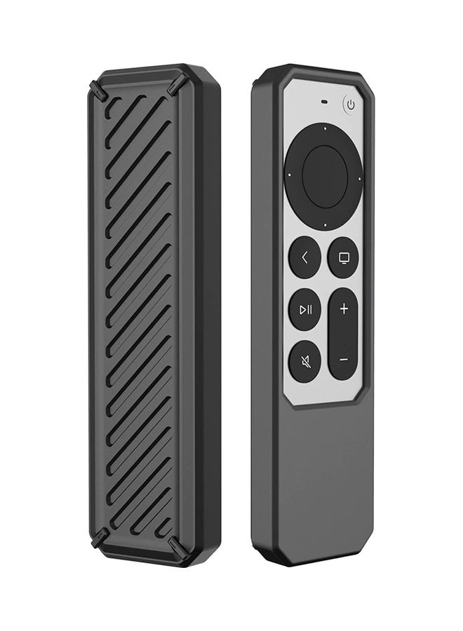 Silicone Protective Case For Apple TV Remote Black  - Image 1