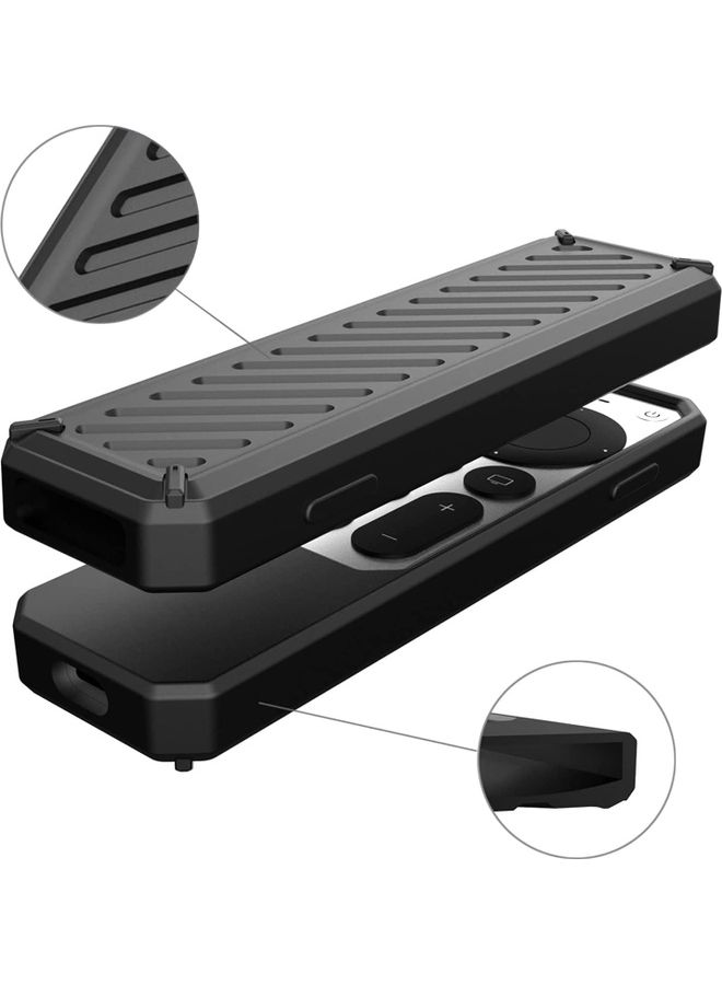 Silicone Protective Case For Apple TV Remote Black  - Image 4