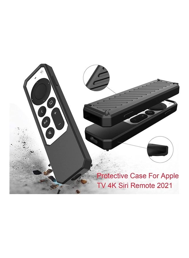 Silicone Protective Case For Apple TV Remote Black  - Image 5