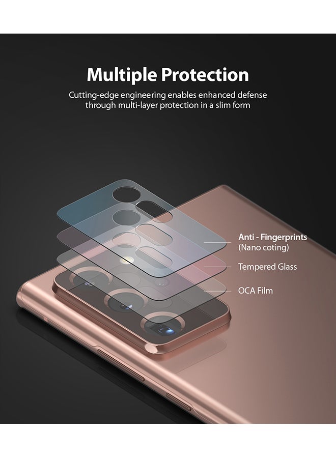 Ringke Pack of 3 Tempered Glass Lens Protector For Galaxy Note 20 Ultra Clear - Image 4