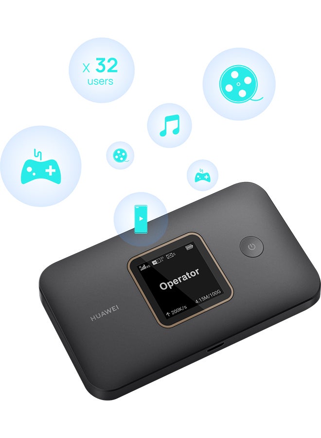 HUAWEI 4G Mobile WiFi 3 Black  - Image 1