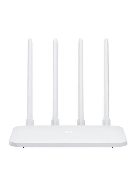 Mi 4C Wireless Router 2.4GHz, 300Mbps, Four Antennas Support iOS, Android White