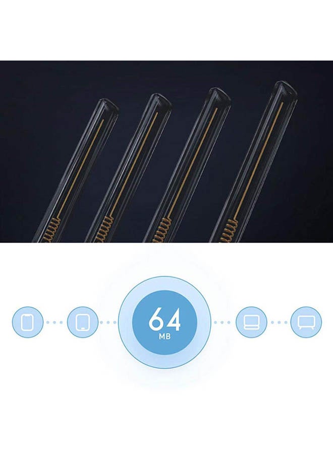 شاومي - راوتر لاسلكي مي 4C تردد 2.4 جيجاهرتز، وسعة 300 ميجابايت في الثانية، مع أربعة هوائيات تدعم IOS و أندرويد أبيض - Image 1