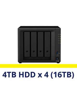 4 Bay NAS DiskStation DS920+ (16TB) : 4TB x 4 Pre-Installed Hard Drives Black - v1627883861/N49596822A_1