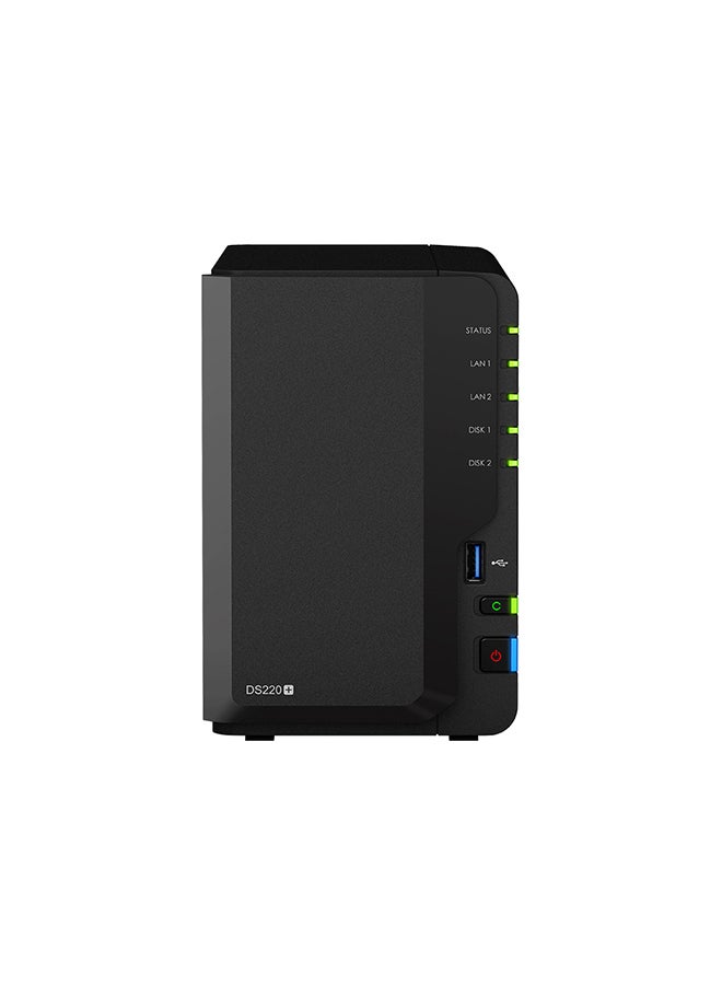 Synology 2 Bay NAS DiskStation DS220+ (Diskless) Black KSA