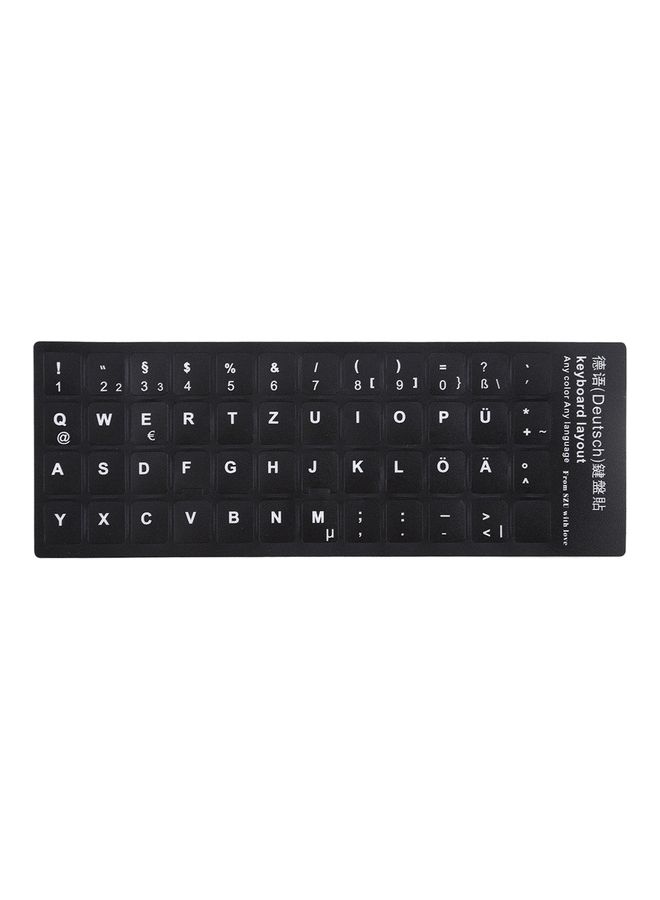 Keyboard Layout Sticker For Laptop Black - Image 1