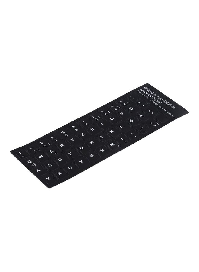 Keyboard Layout Sticker For Laptop Black - Image 2