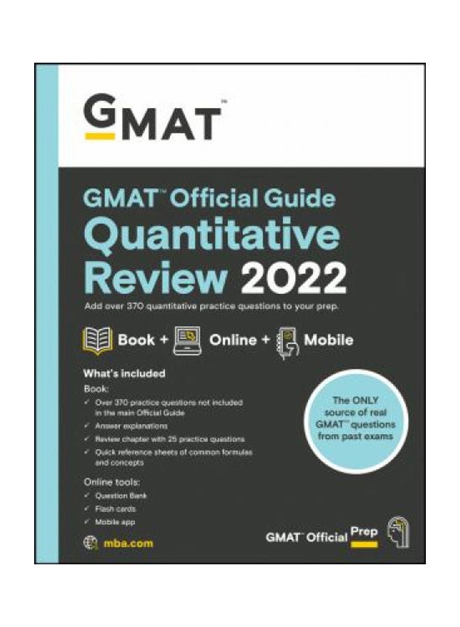 GMAT Official Guide Quantitative Review 2022: Book + Online Question Bank Paperback English by Gmac (Graduate Management Admission Council) - 38546 