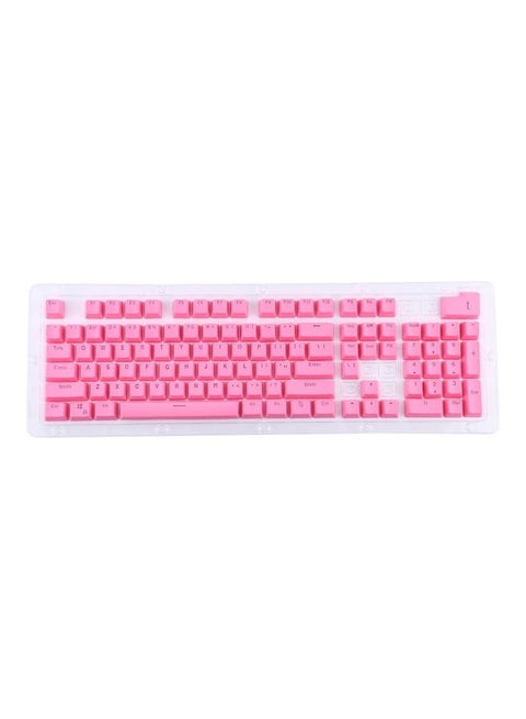 Double Shot PBT Backlit Keycaps For Mechanical Keyboard Pink