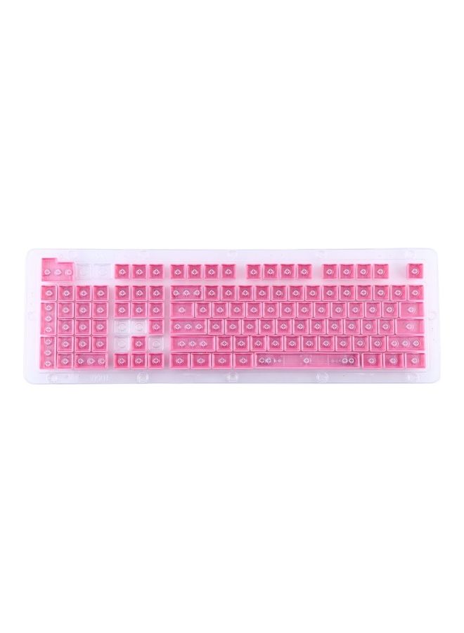 Generic - Double Shot PBT Backlit Keycaps For Mechanical Keyboard Pink - Image 1
