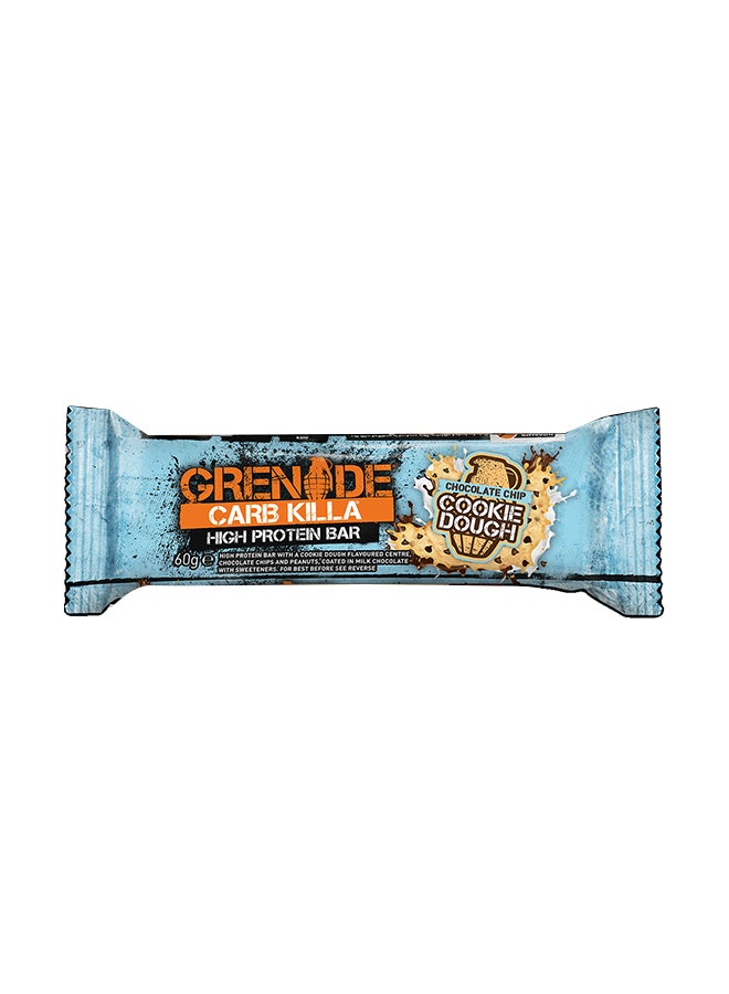 Grenade Chocolate Chip Cookie Dough Carb Killa High Protein Bar 60grams - Image 1