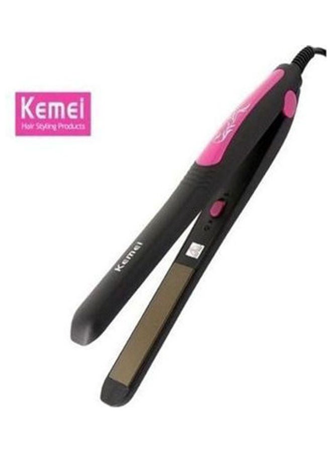 Kemei KM-328 Professional Hair Straightener Black  - Image 1