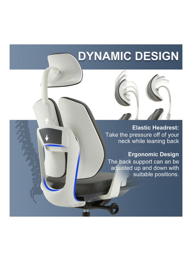 Daqian Multifunctional Chair with Comfortable Seat Grey - Image 5