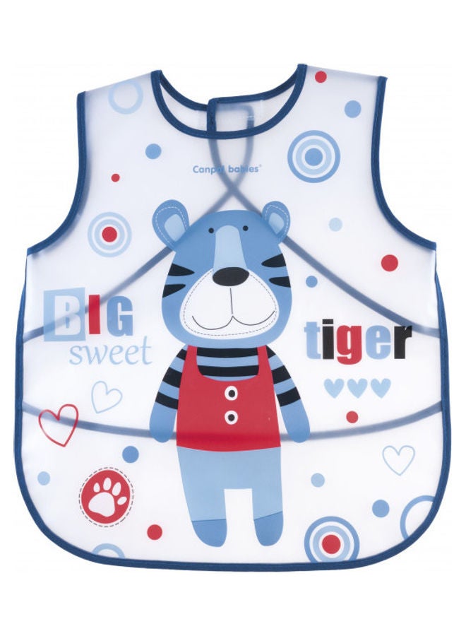 Canpol babies - Canpol babies Soft Waterproof Apron PUPPETS blue - Image 1
