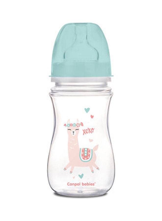Canpol babies Anti-colic Wide Neck Bottle 240ml PP Easy Start EXOTIC ANIMALS