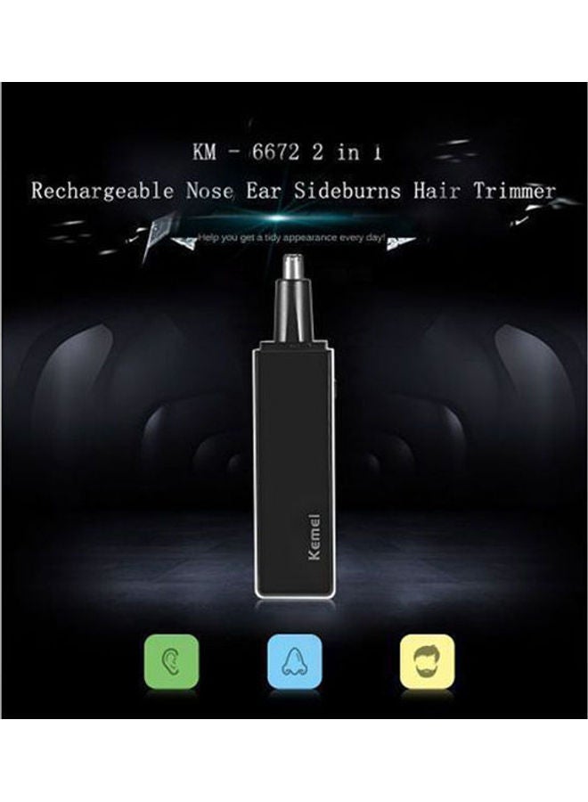 Kemei KM-6672 Nose & Ear Trimmer For Men & Women White - Image 3