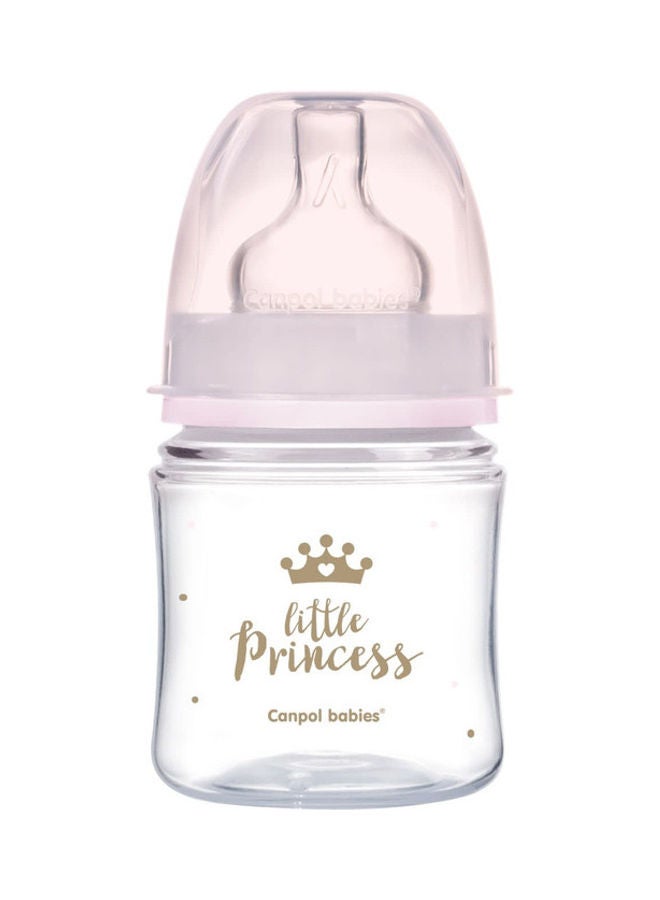 Canpol babies - Canpol babies EasyStart Anti-colic Wide Neck Bottle 120ml PP ROYAL BABY pink - Image 1