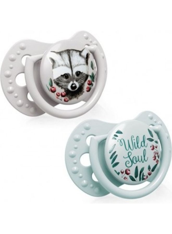 lovi Lovi silicone Dynamic Soother 0-2 M 2 pcs Notch Wild Soul BOY  - Image 1