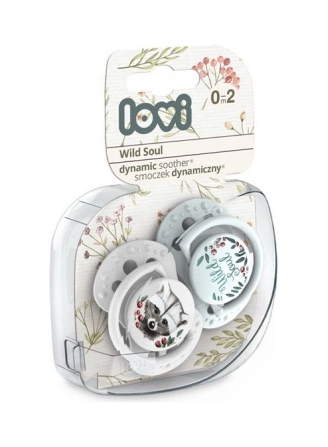 lovi Lovi silicone Dynamic Soother 0-2 M 2 pcs Notch Wild Soul BOY  - Image 2