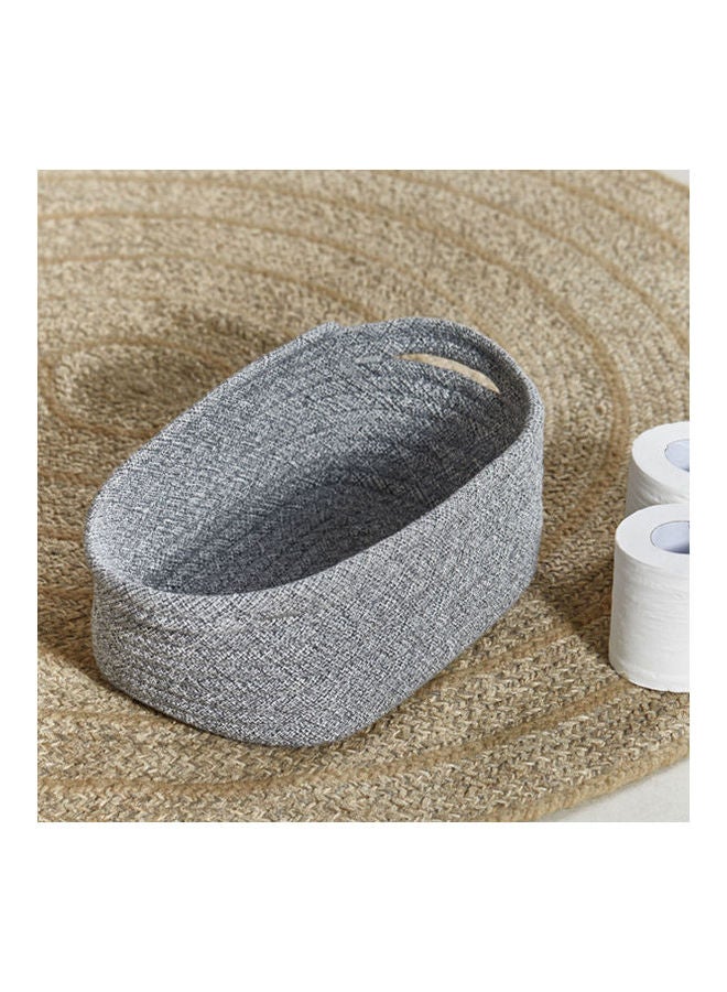 Home Center Craig Textured Storage Basket Grey 23X14X37cm  - Image 2