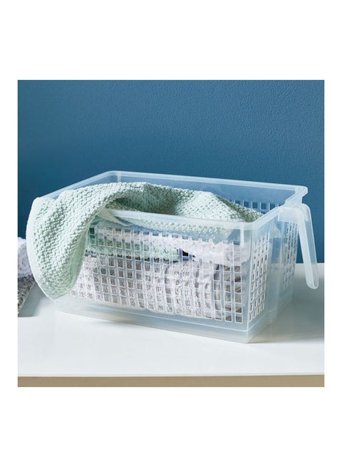 Storage Basket With Handle Clear 19.5X114.6X33.6cm