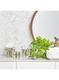 Home Center Gleam Textured Tumbler Silver 12X9X9cm  - Image 2