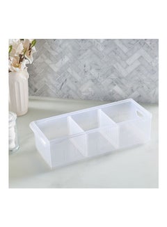 Home Center Alcor Rectangular Organiser Clear 16.8X12.8X45cm  - Image 1