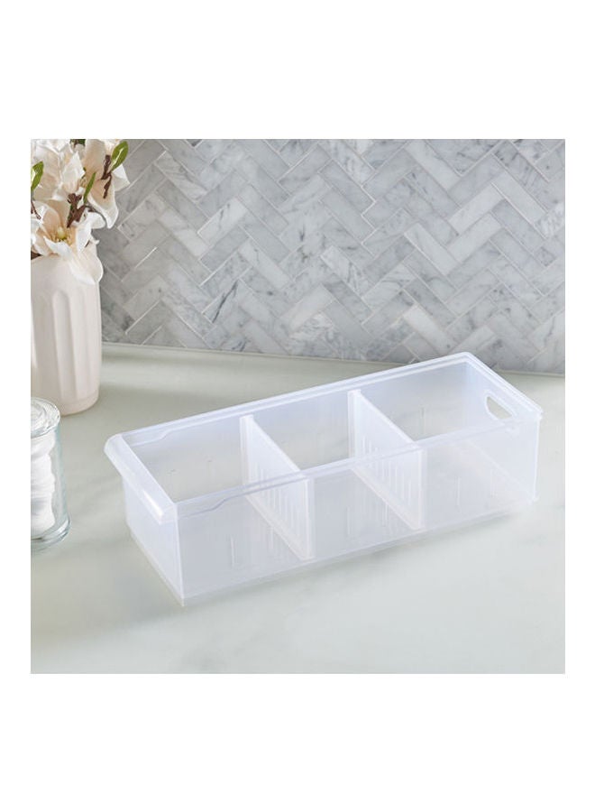Home Center - Alcor Rectangular Organiser Clear 16.8X12.8X45cm - Image 1