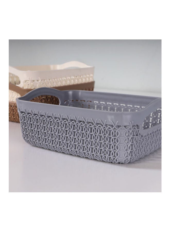 Home Center Turt Storage Basket Grey 650ml - Image 1