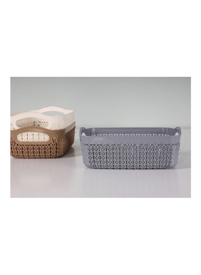 Home Center Turt Storage Basket Grey 650ml - Image 2