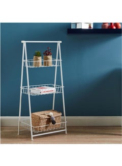 Home Center 3-Tier Collapsible Basket White 90X43X6.5cm  - Image 1