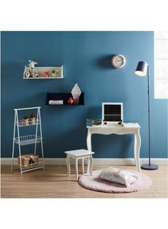 Home Center 3-Tier Collapsible Basket White 90X43X6.5cm  - Image 2