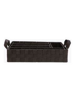 Lock Drawer Organizer - Set Of Six Brown 7.6cm
