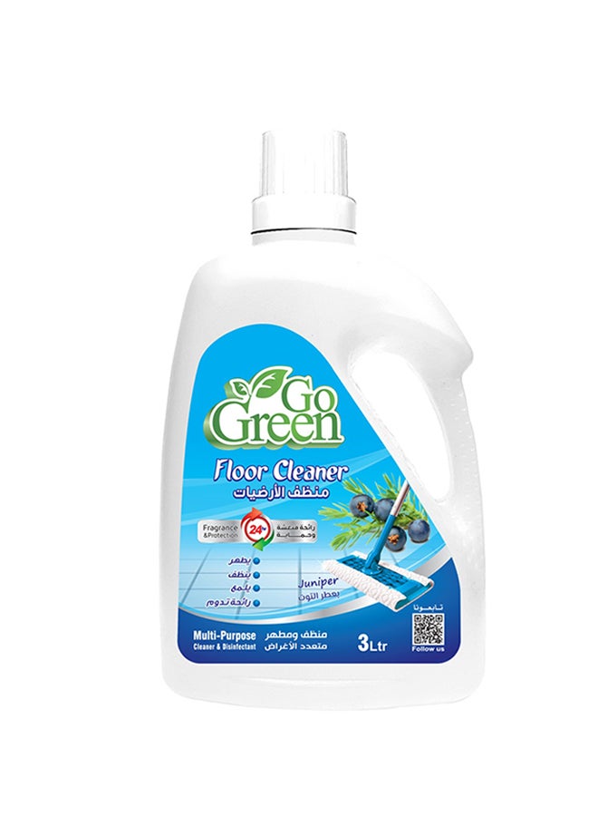 GO GREEN Floor Disinfectant And Cleaner Cranberries 3Liters