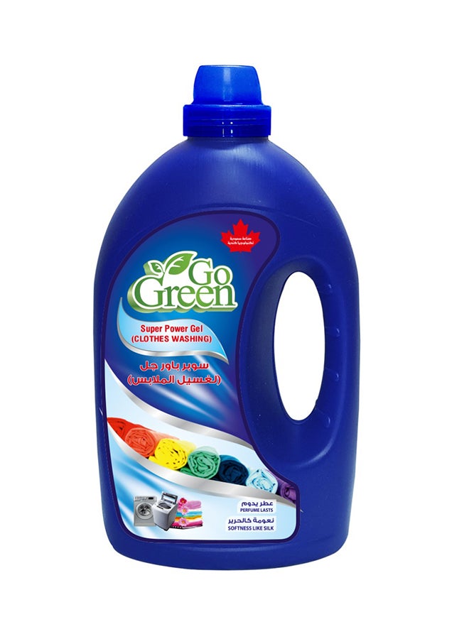GO GREEN Super Power Gel Clothes Washing 3Liters