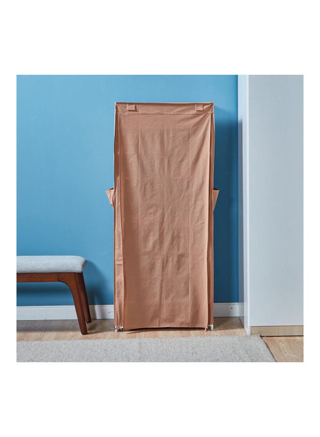 Home Center 9-Tier Shoe Rack With Cover Brown 66X29X155cm  - Image 1