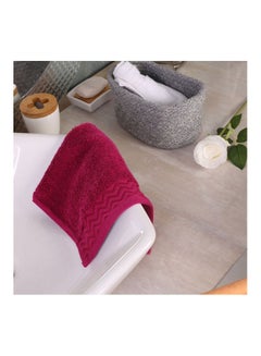 Home Center Jacquard Hand Towel Red 33X33  - Image 2