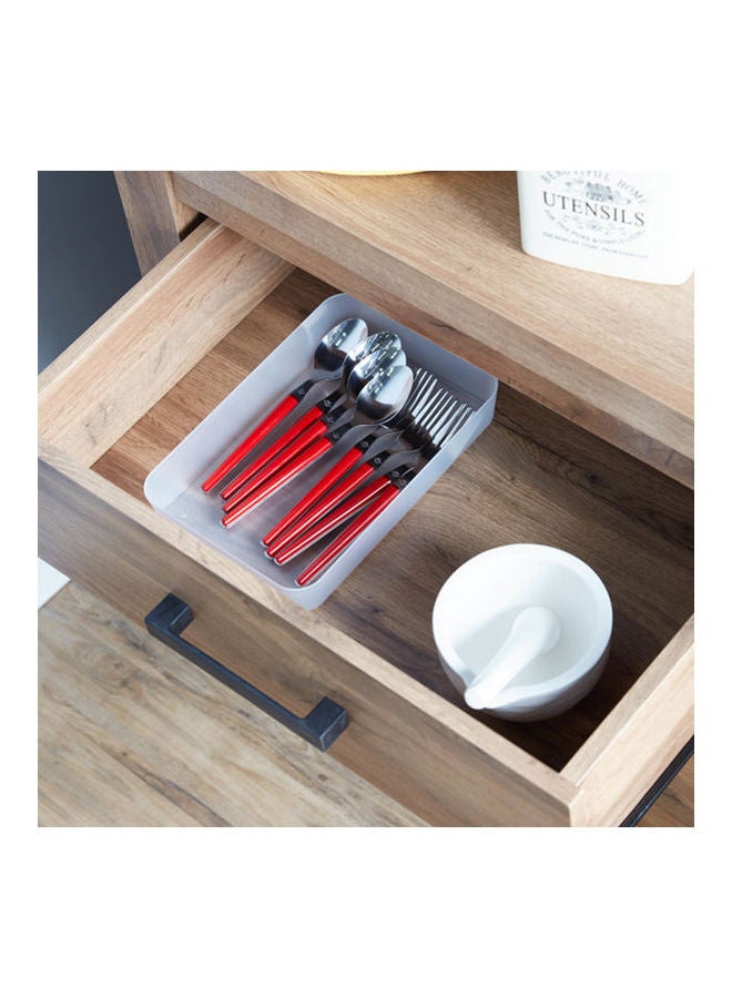 Home Center Rectangular Drawer Organizer Clear 18.4X4.5X26.5cm - Image 2