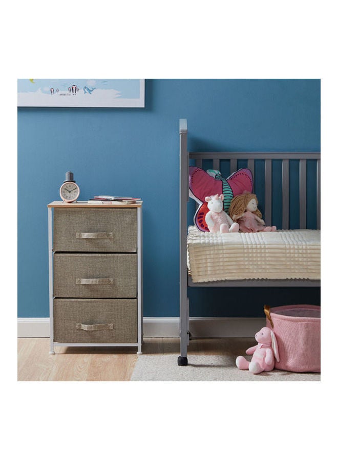 Home Center Jordan Storage Tower With 3 Drawers Brown 45X30X73cm - Image 1