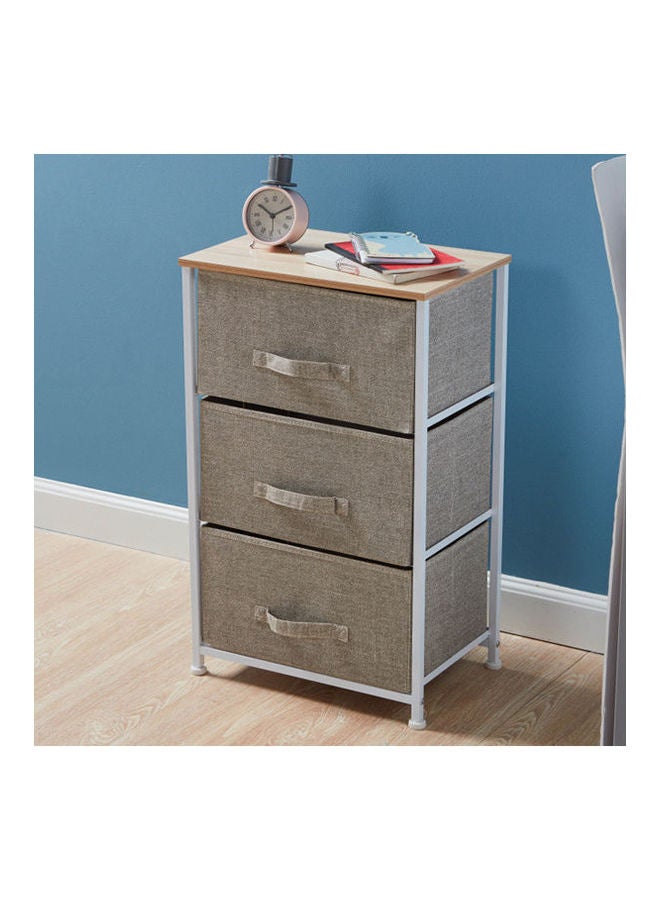 Home Center Jordan Storage Tower With 3 Drawers Brown 45X30X73cm - Image 2