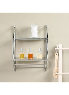 Home Center Wall-Mounted Shower Basket SIlver  - Image 2