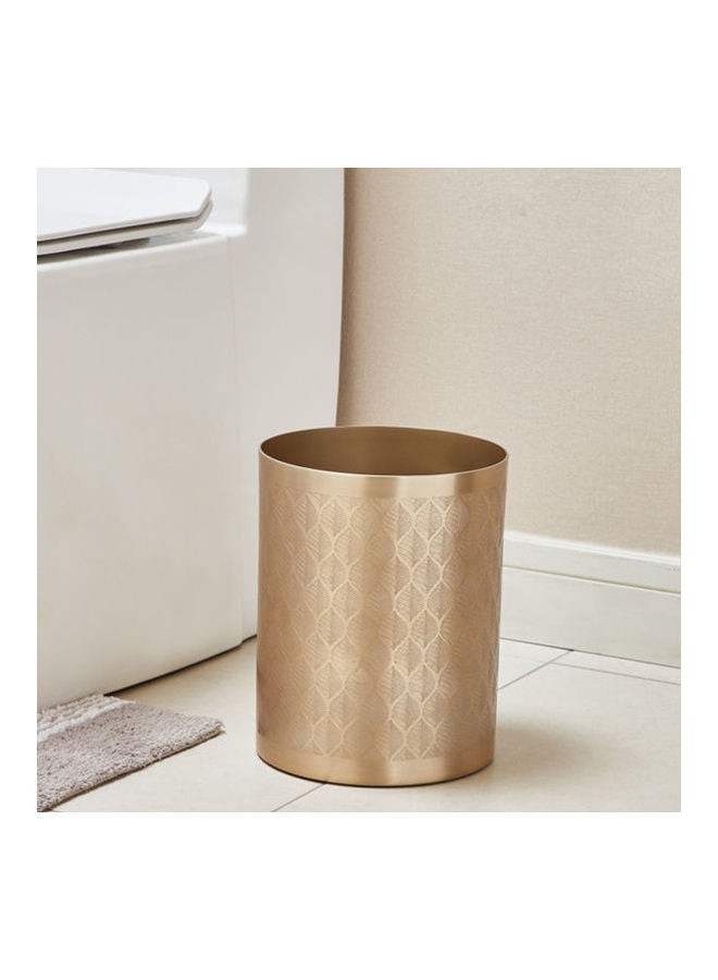 Home Center Wastebasket From Golden Leaf Gold 25X20X20cm - Image 1