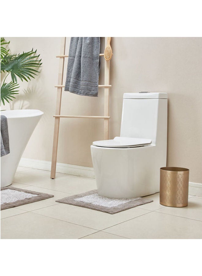 Home Center Wastebasket From Golden Leaf Gold 25X20X20cm - Image 2