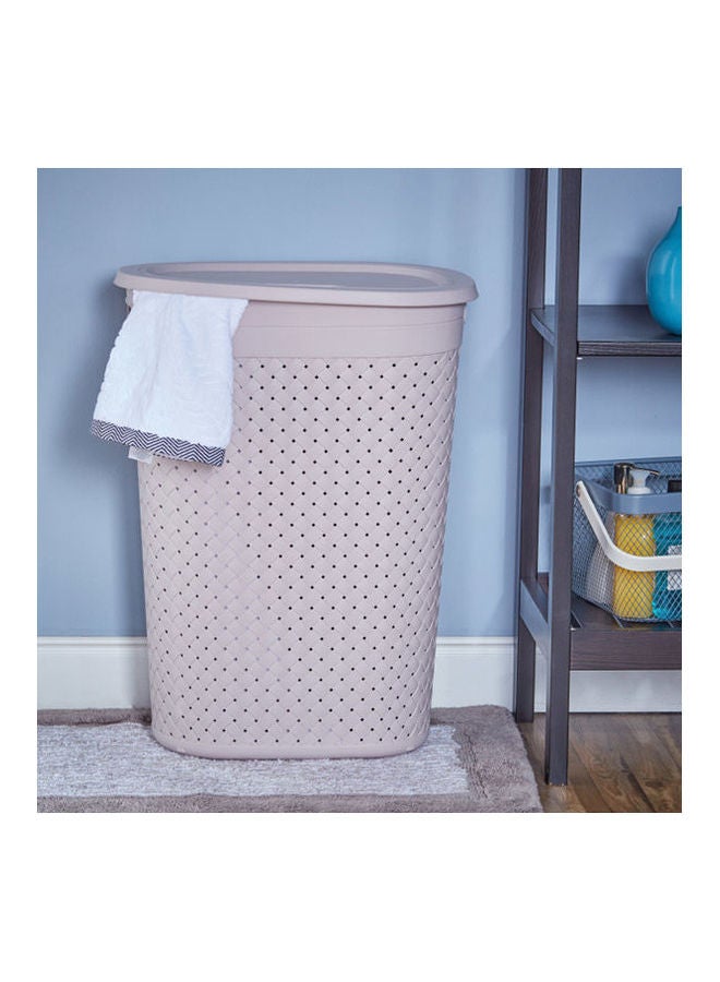 Home Center Stitched Laundry Basket Brown 35X60X45  - Image 1