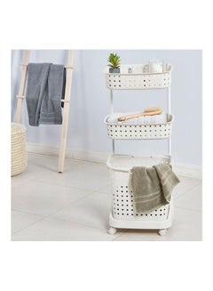 Home Center Alba 3-Storey Laundry Unit White 103X32X42cm  - Image 1