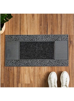 Home Center Topkapi Striped Door Mat Black 45X70cm  - Image 1