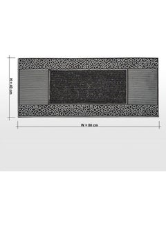 Home Center Topkapi Striped Door Mat Black 45X70cm  - Image 2