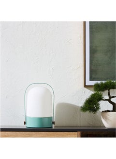 Home Center Glass Table Lamp Blue 24cm  - Image 1
