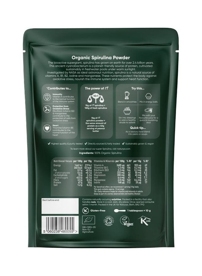Naturya - Organic Spirulina Powder - Image 1