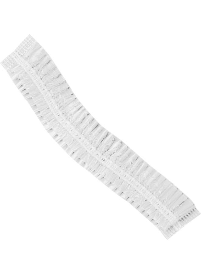 10-Piece Disposable Single-Use Waterproof Bath Cap White 41cm - Image 4